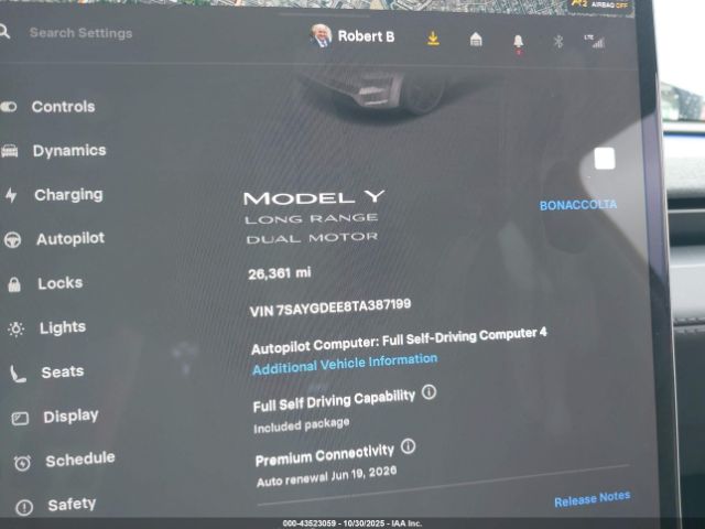 2026 TESLA MODEL Y 7SAYGDEE8TA387199 Photo 6