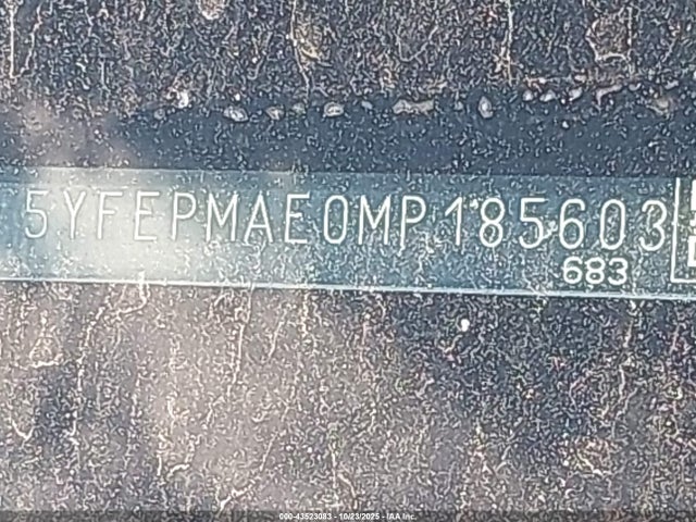 Продаж на аукціоні авто 2021 Toyota Corolla Le, vin: 5YFEPMAE0MP185603, номер лоту: 43523083