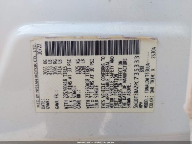 2023 NISSAN ROGUE 5N1BT3BA2PC735333 Photo 8