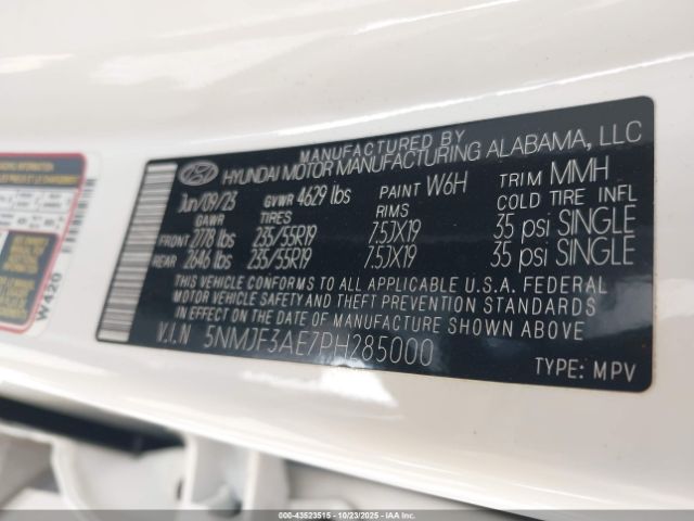 2023 HYUNDAI TUCSON 5NMJF3AE7PH285000 Photo 8