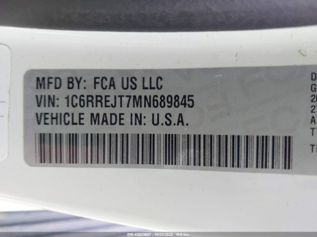 2021 RAM 1500 1C6RREJT7MN689845 Photo 8