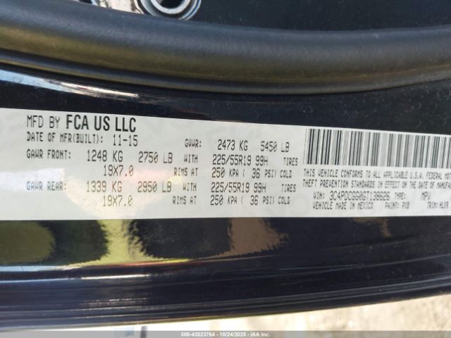 2016 DODGE JOURNEY 3C4PDCGG0GT138626 Photo 8
