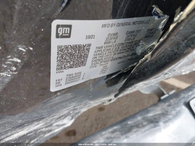 2022 CHEVROLET SILVERADO 1500 LTD 1GCPWDED2NZ101608 Photo 8