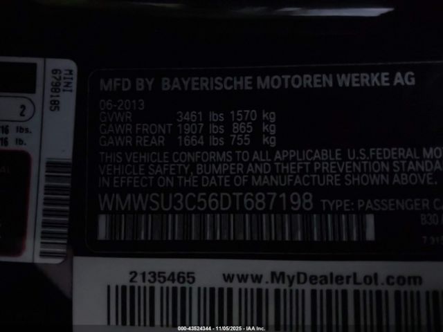 2013 MINI HARDTOP WMWSU3C56DT687198 Photo 8