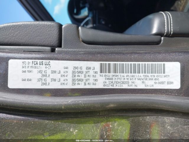 2017 JEEP GRAND CHEROKEE 1C4RJFBGXHC882659 Photo 8