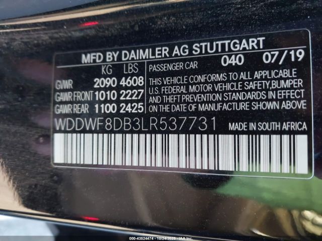2020 MERCEDES-BENZ C 300 WDDWF8DB3LR537731 Photo 8