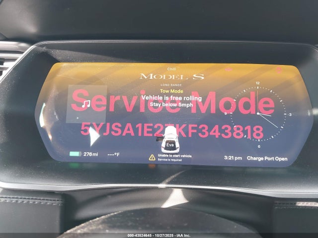 2019 TESLA MODEL S 5YJSA1E27KF343818 Photo 6