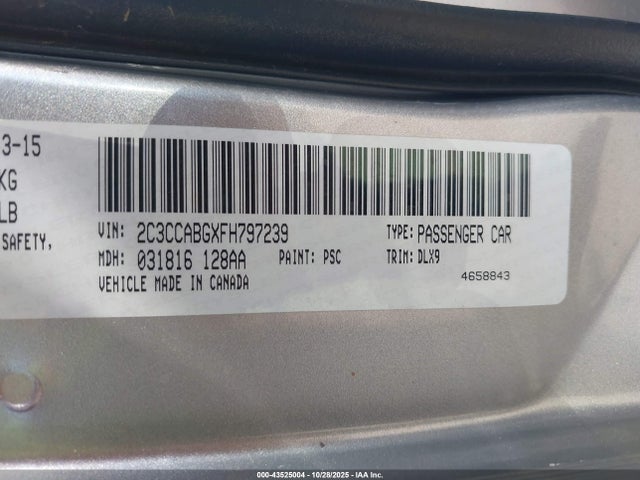Chrysler 300 300s 2015 2C3CCABGXFH797239 Image 9