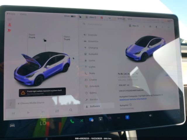 2021 TESLA MODEL Y 5YJYGDEE4MF098046 Photo 6
