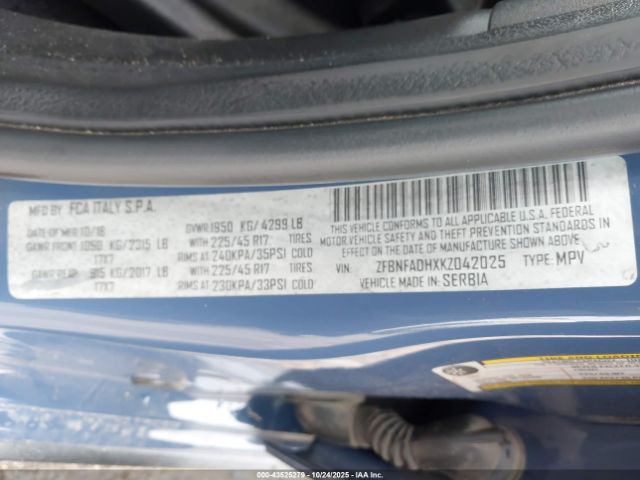 2019 FIAT 500L ZFBNFADHXKZ042025 Photo 8