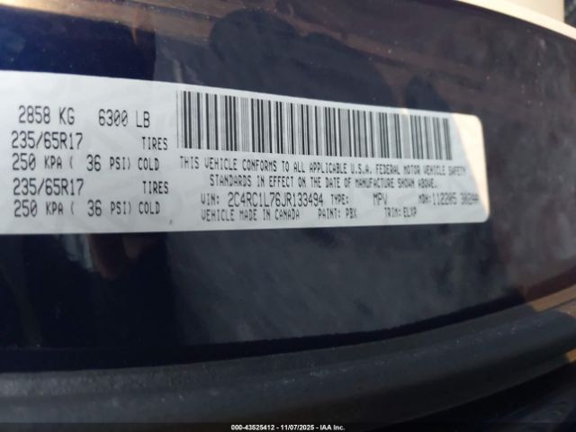 2018 CHRYSLER PACIFICA HYBRID 2C4RC1L76JR133494 Photo 8