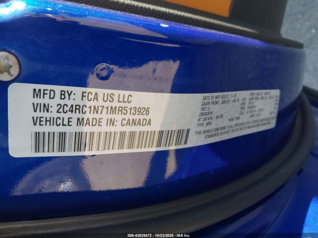 2021 CHRYSLER PACIFICA HYBRID 2C4RC1N71MR513926 Photo 8