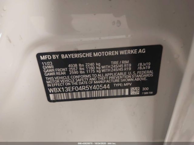 2024 BMW X1 WBX13EF04R5Y40544 Photo 8