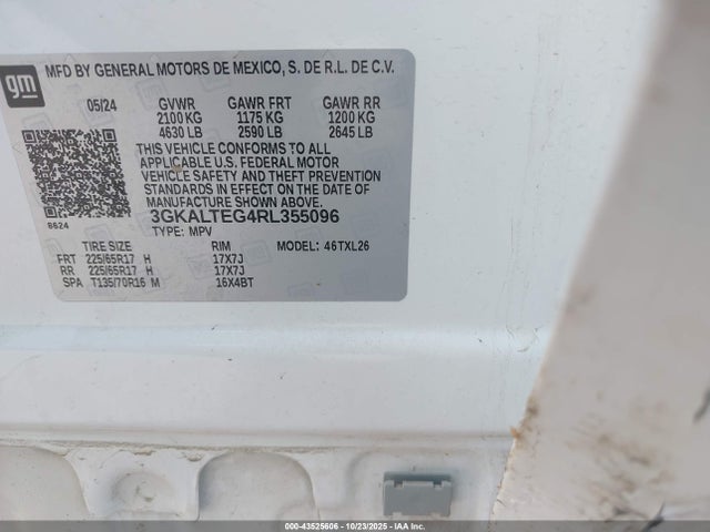 3GKALTEG4RL355096 GMC lsd