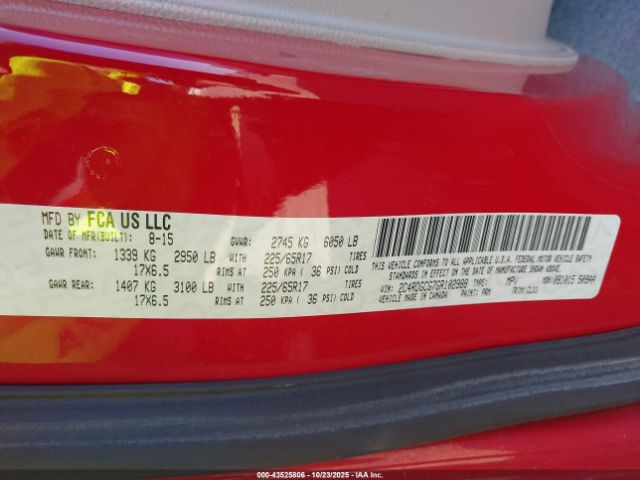 2016 DODGE GRAND CARAVAN 2C4RDGCG7GR102988 Photo 8