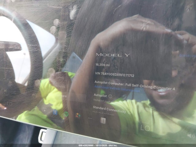 Aukcja sprzedaży 2024 Tesla Model Y Rwd, vin: 7SAYGDEDXRF071712, numer aukcji: 43525865