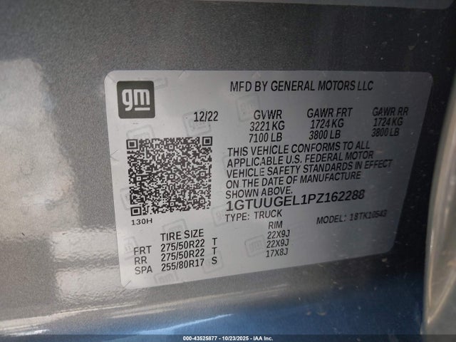 1GTUUGEL1PZ162288 GMC Sierra 1500 4wd Short Box Denali