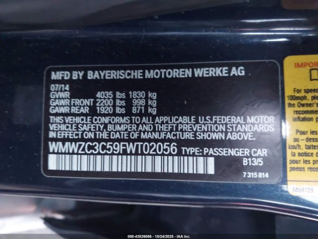 2015 MINI COUNTRYMAN WMWZC3C59FWT02056 Photo 8