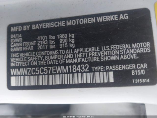 2014 MINI COUNTRYMAN WMWZC5C57EWM18432 Photo 8