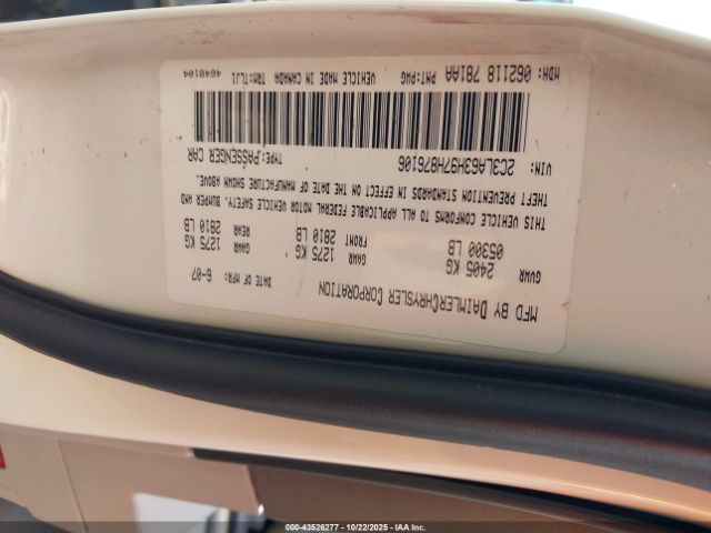 2007 CHRYSLER 300C 2C3LA63H97H876106 Photo 8