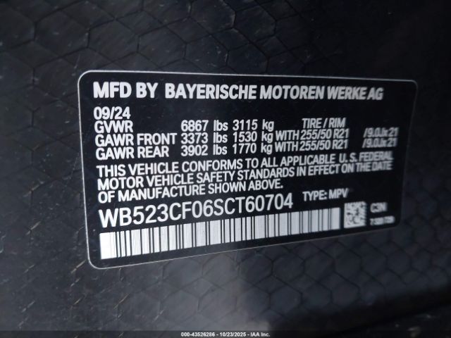 2025 BMW IX WB523CF06SCT60704 Photo 8