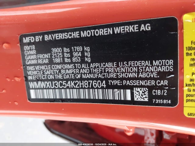 2019 MINI HARDTOP WMWXU3C54K2H87604 Photo 8