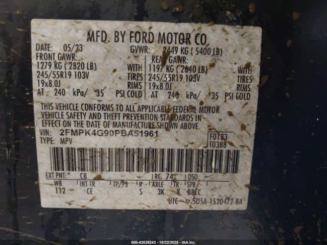 2023 FORD EDGE 2FMPK4G90PBA51961 Photo 8