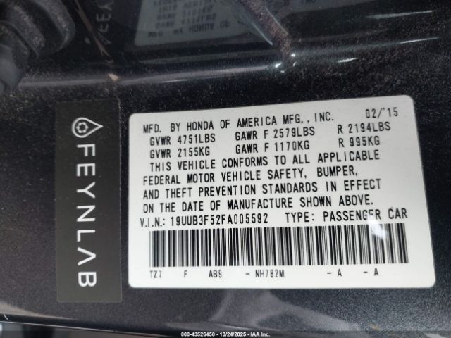 2015 ACURA TLX 19UUB3F52FA005592 Photo 8