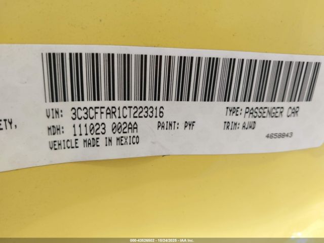 2012 FIAT 500 3C3CFFAR1CT223316 Photo 8