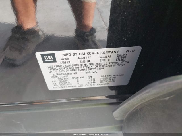 2022 CHEVROLET TRAILBLAZER KL79MRSL5NB097972 Photo 8