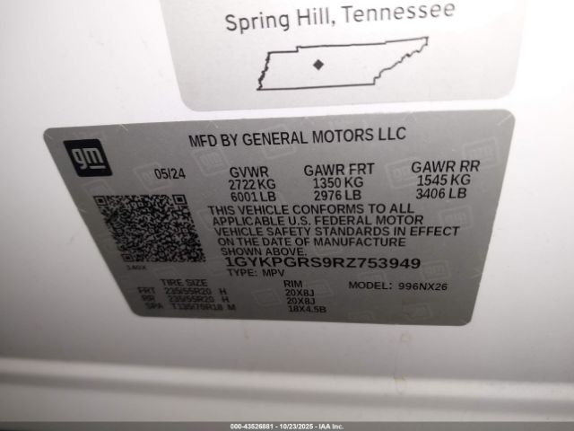 2024 CADILLAC XT6 1GYKPGRS9RZ753949 Photo 8