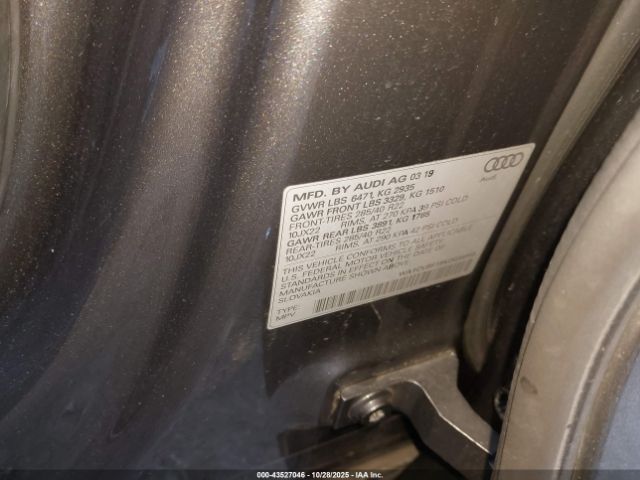 2019 AUDI Q8 WA1CVBF19KD034955 Photo 8