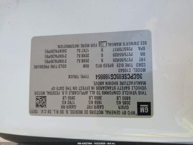 2012 CHEVROLET SILVERADO 1500 3GCPCSE05CG188864 Photo 8