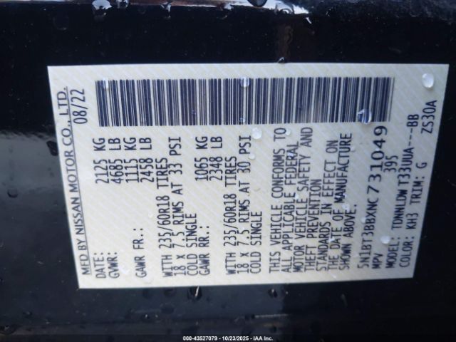 2022 NISSAN ROGUE 5N1BT3BBXNC731049 Photo 8