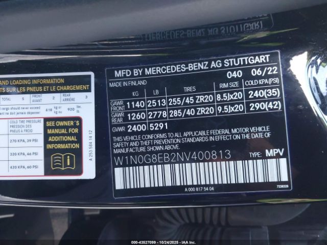 2022 MERCEDES-BENZ GLC 300 W1N0G8EB2NV400813 Photo 8