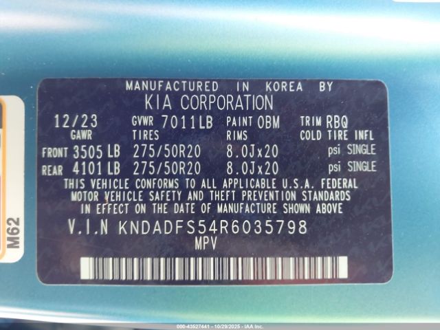 2024 KIA EV9 KNDADFS54R6035798 Photo 8