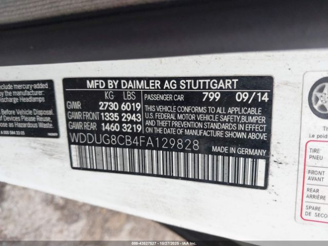 2015 MERCEDES-BENZ S 550 WDDUG8CB4FA129828 Photo 8