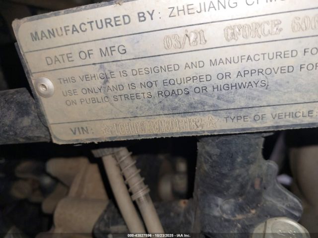 2021 CF MOTO CFORCE LCELDUZA8M6013182 Photo 9