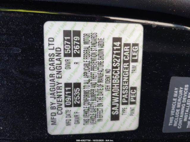 2012 JAGUAR XF SAJWA0HB6CLS27114 Photo 8