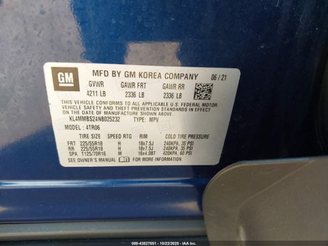 2022 BUICK ENCORE GX KL4MMBS24NB025232 Photo 8