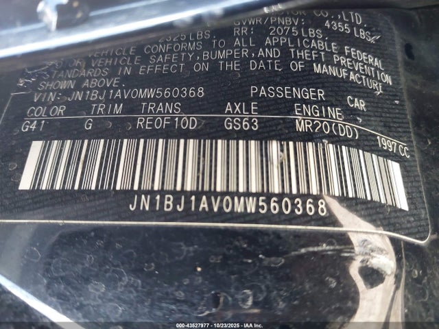 2021 NISSAN ROGUE SPORT JN1BJ1AV0MW560368 Photo 8