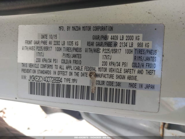 2016 MAZDA CX-5 JM3KE2CY4G0728994 Photo 8