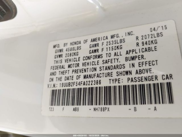 2015 ACURA TLX 19UUB2F54FA022386 Photo 8