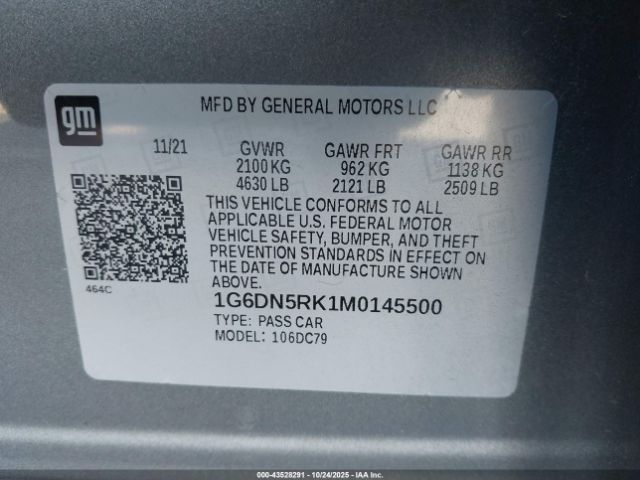 2021 CADILLAC CT5 1G6DN5RK1M0145500 Photo 8