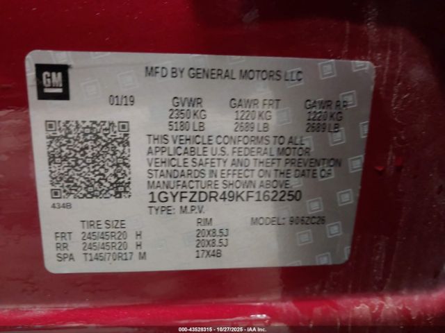 2019 CADILLAC XT4 1GYFZDR49KF162250 Photo 8