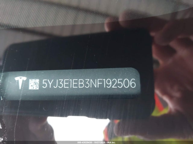 2022 TESLA MODEL 3 5YJ3E1EB3NF192506 Photo 8