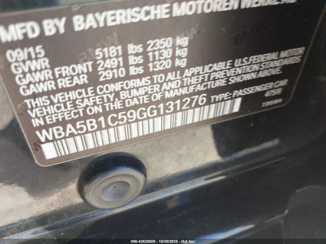 2016 BMW 535I WBA5B1C59GG131276 Photo 8