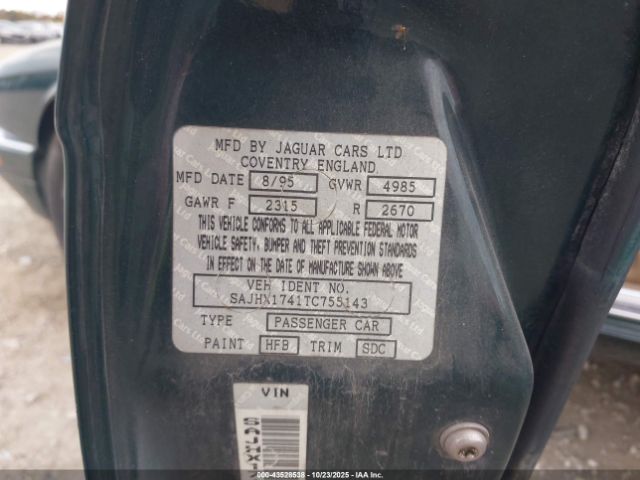 1996 JAGUAR XJ6 SAJHX1741TC755143 Photo 8