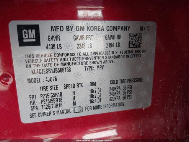 2018 BUICK ENCORE KL4CJ2SB1JB566138 Photo 8