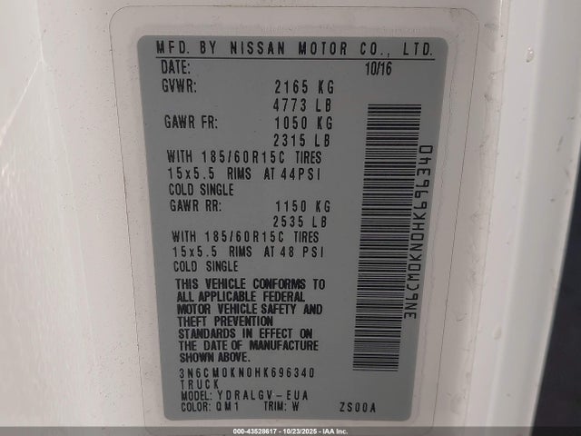 Nissan NV200 2017 3N6CM0KN0HK696340 Image 9